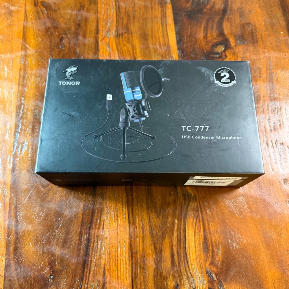 Tonor TC-777 USB Condenser Microphone Kit Blue Cardioid for Gaming Streaming